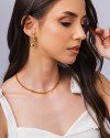 Brinco Bolas Lisas 3.0 cm Banhado a Ouro 18K