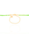 Choker Miçanga Verde Baleia Banhado a Ouro 18K - 32 + 8 cm