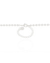 Gargantilha Bolinhas Lisas 3 mm Ródio Branco - 40+5 cm