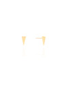 Brinco Triangulo Liso Banhado a Ouro 18k