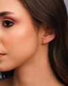 Brinco Triangulo Liso Banhado a Ouro 18k