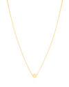 Gargantilha Pingente Redondo Liso Banhado a Ouro 18K - 45 cm