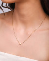 Gargantilha Pingente Redondo Liso Banhado a Ouro 18K - 45 cm