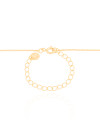 Gargantilha Pingente Redondo Liso Banhado a Ouro 18K - 45 cm