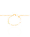 Gargantilha Dupla Palitos V Ponto de Luz Banhado a Ouro 18K - 40 cm