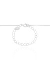 Gargantilha Pingente Retângulo Liso Ródio Branco - 45 cm