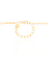 Gargantilha Grumet com Folhas Banhado a Ouro 18K - 60 cm