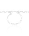 Choker Elos Ovais Ródio Branco