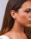 Piercing Colorido Cravejado Banhado a Ouro 18K