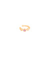 Piercing Colorido Cravejado Banhado a Ouro 18K