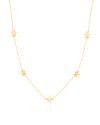 Choker Elos Mini Estrelas Banhado a Ouro 18K