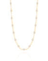 Choker Zircônia Navete 32 cm Banhado a Ouro 18K