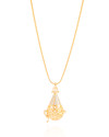 Gargantilha Perfumeiro Cravejado Cristal Banhado a Ouro 18K