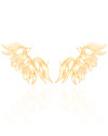 Brinco Ear Cuff Asa Lisa 6.5 cm Banhado a Ouro 18K