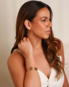 Bracelete Arcos de Tubo Banhado a Ouro 18K