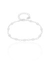 Pulseira Navetes Zircônia Ródio Branco