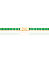 Choker Cristal Esmeralda Banhado a Ouro 18K