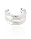 Bracelete Duas Peças Lisas Ródio Branco