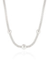Choker Detralhada com Bolas Ródio Branco
