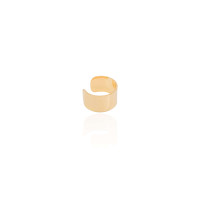 Piercing Liso Achatado Banhado a Ouro 18K