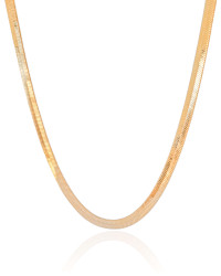 Choker Malha Fita 5 mm Banhado a Ouro 18K