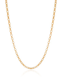 Gargantilha Elos 3 mm Banhado a Ouro 18K - 45 cm