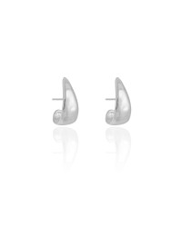 Ear Hook Gota Lisa 1.9 cm Ródio Branco