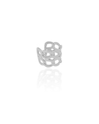 Piercing Grumet Duplo Ródio Branco