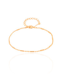Pulseira Canutilhos 1.0 mm Banhado a Ouro 18K