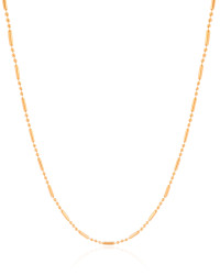 Gargantilha Canutilhos 1 mm Banhado a Ouro 18K - 40 cm