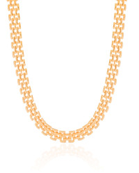 Choker Malha Relógio 8 mm Banhado a Ouro 18K