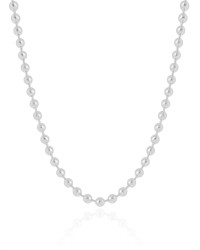 Choker Bolas Lisas 4 mm Ródio Branco