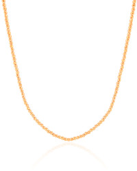 Choker Hematita Dourada 2 mm Banhado a Ouro 18K