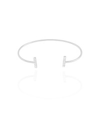 Bracelete Palito Cravejado Cristal Ródio Branco