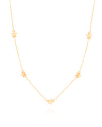 Choker Elos Mini Estrelas Banhado a Ouro 18K