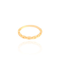 Anel Cartie Tamanho 24 Liso Banhado a Ouro 18K