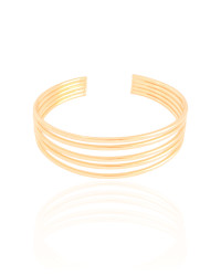 Bracelete Arcos de Tubo Banhado a Ouro 18K