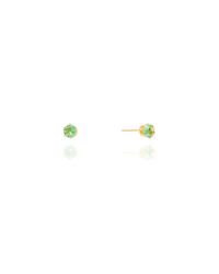 Brinco Ponto de Luz Turmalina 4 mm