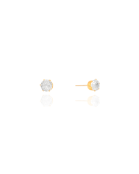 Brinco Ponto de Luz Cristal 6 mm